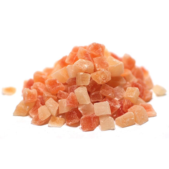 Diced Papaya